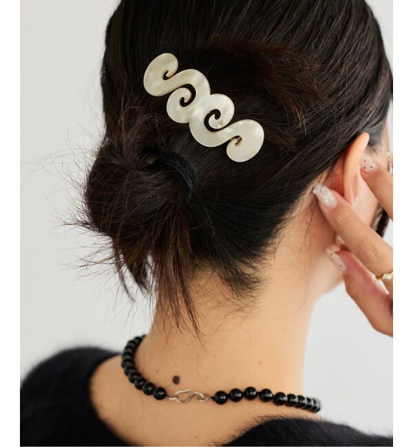 IENA LA BOUCLE「MERRMA メルマ SPIRAL BARETTE」|その他|ナチュラル