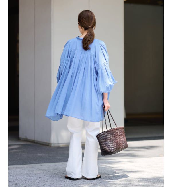 FRAMeWORK「≪一部店舗+WEB限定 / 追加≫コットンシフォンタックブラウス」|シャツ・ブラウス|