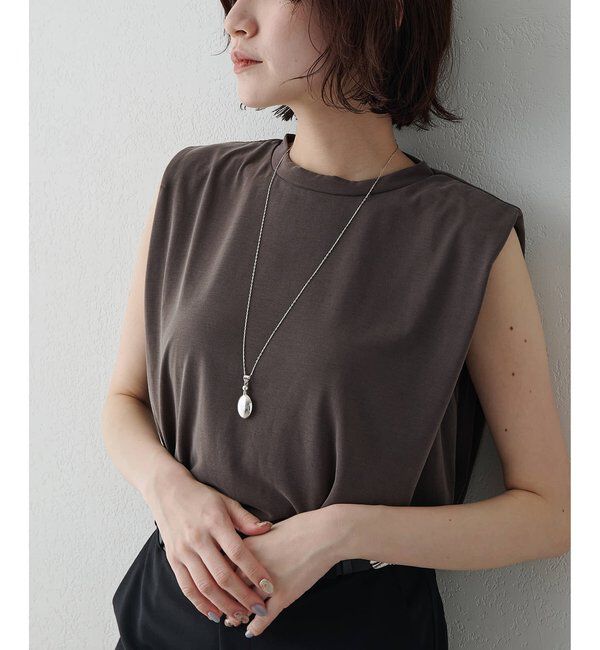  「《セットアップ対応/手洗い可》フィブリルショルダータックプルオーバー」|Tシャツ・カットソー|