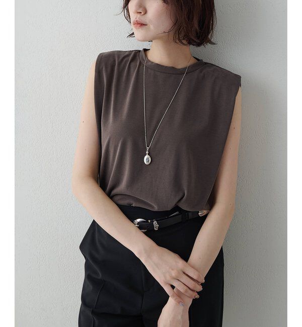  「《セットアップ対応/手洗い可》フィブリルショルダータックプルオーバー」|Tシャツ・カットソー|