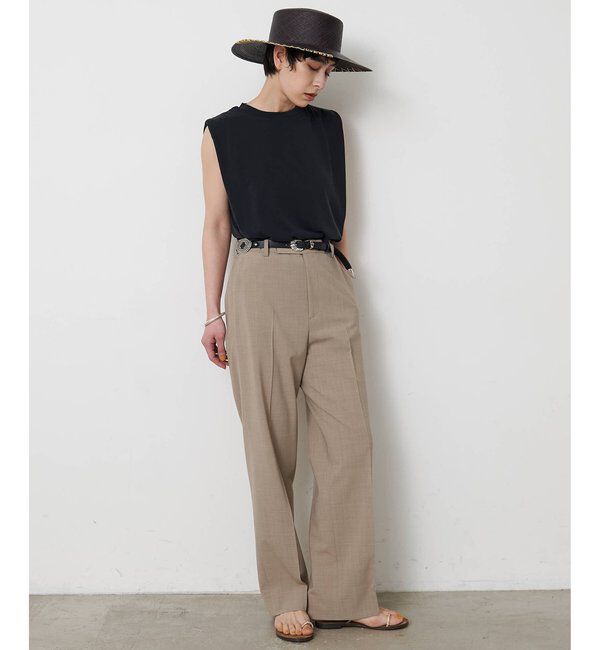  「《セットアップ対応/手洗い可》フィブリルショルダータックプルオーバー」|Tシャツ・カットソー|