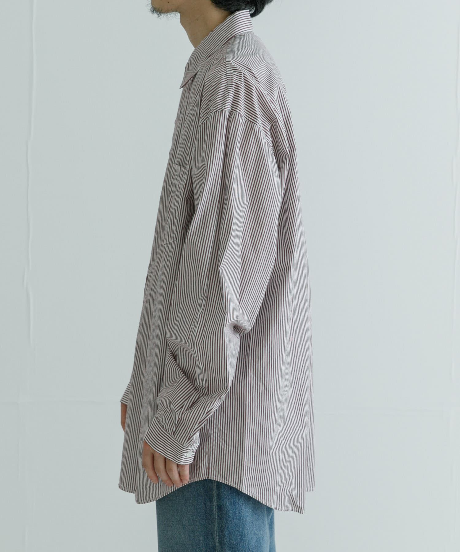 URBAN RESEARCH「ATON　GIZA STRIPE WASHED SHIRTS」|シャツ・ブラウス|