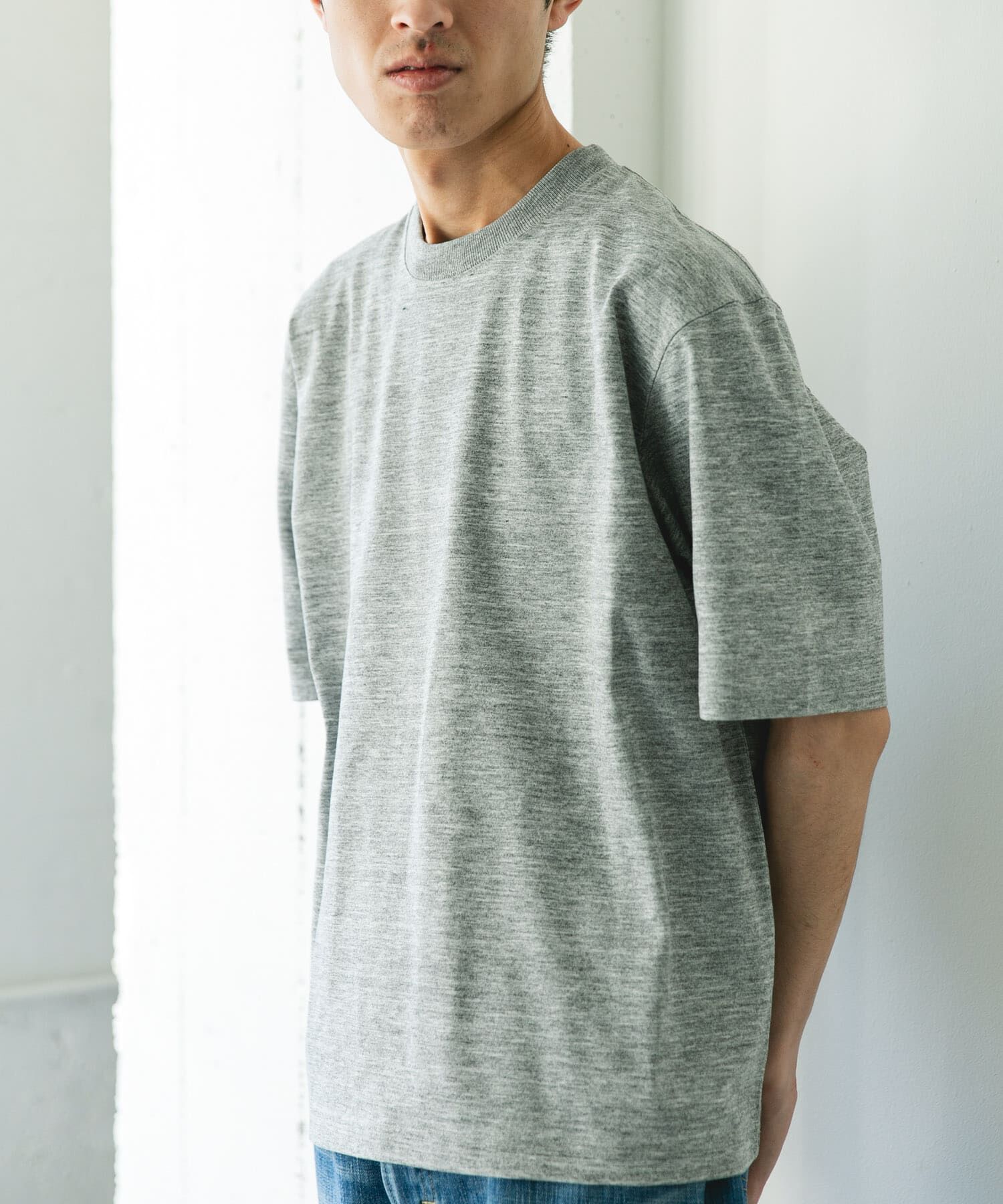URBAN RESEARCH DOORS「『吸水速乾/防ｼﾜ/抗ﾋﾟﾘﾝｸﾞ/UVｶｯﾄ/ｲｰｼﾞｰｹｱ』DRYMIX20sﾌﾟ 」|Tシャツ・カットソー|