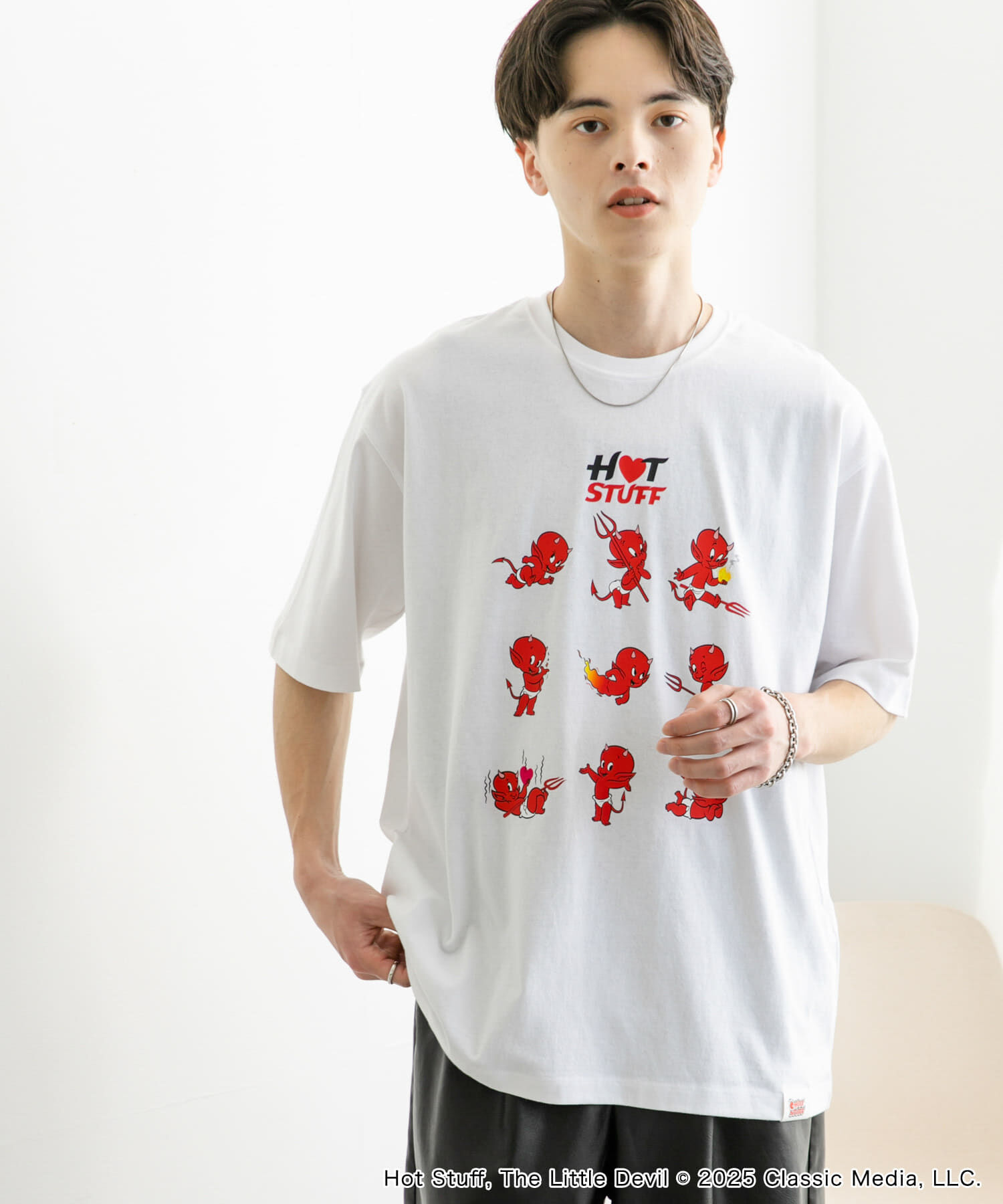 SENSE OF PLACE by URBAN RESEARCH「『別注』HOT STUFF&times;SENSE OF PLACE　 プリントTシャツ B」|Tシャツ・カットソー|