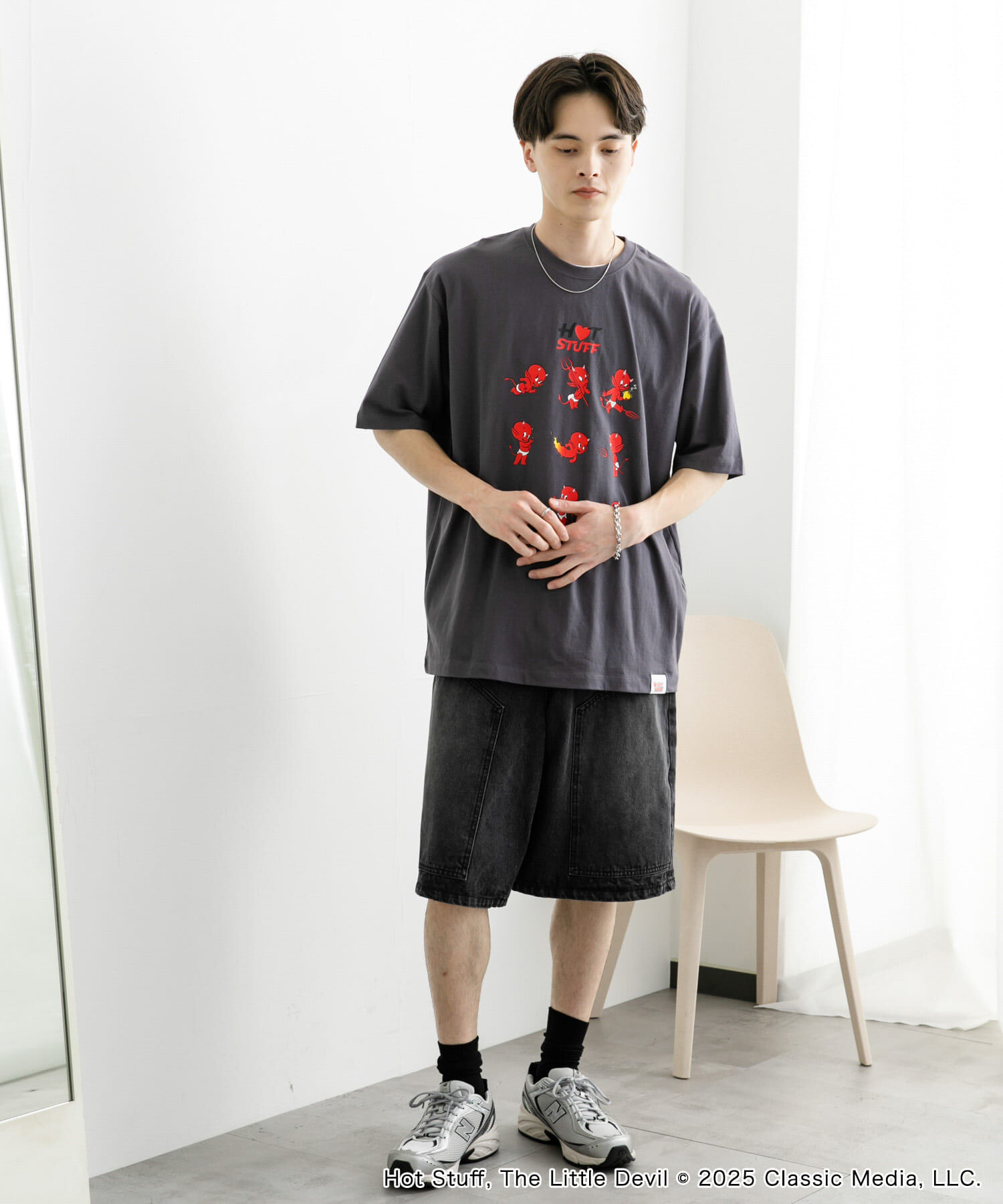 SENSE OF PLACE by URBAN RESEARCH「『別注』HOT STUFF&times;SENSE OF PLACE　 プリントTシャツ B」|Tシャツ・カットソー|
