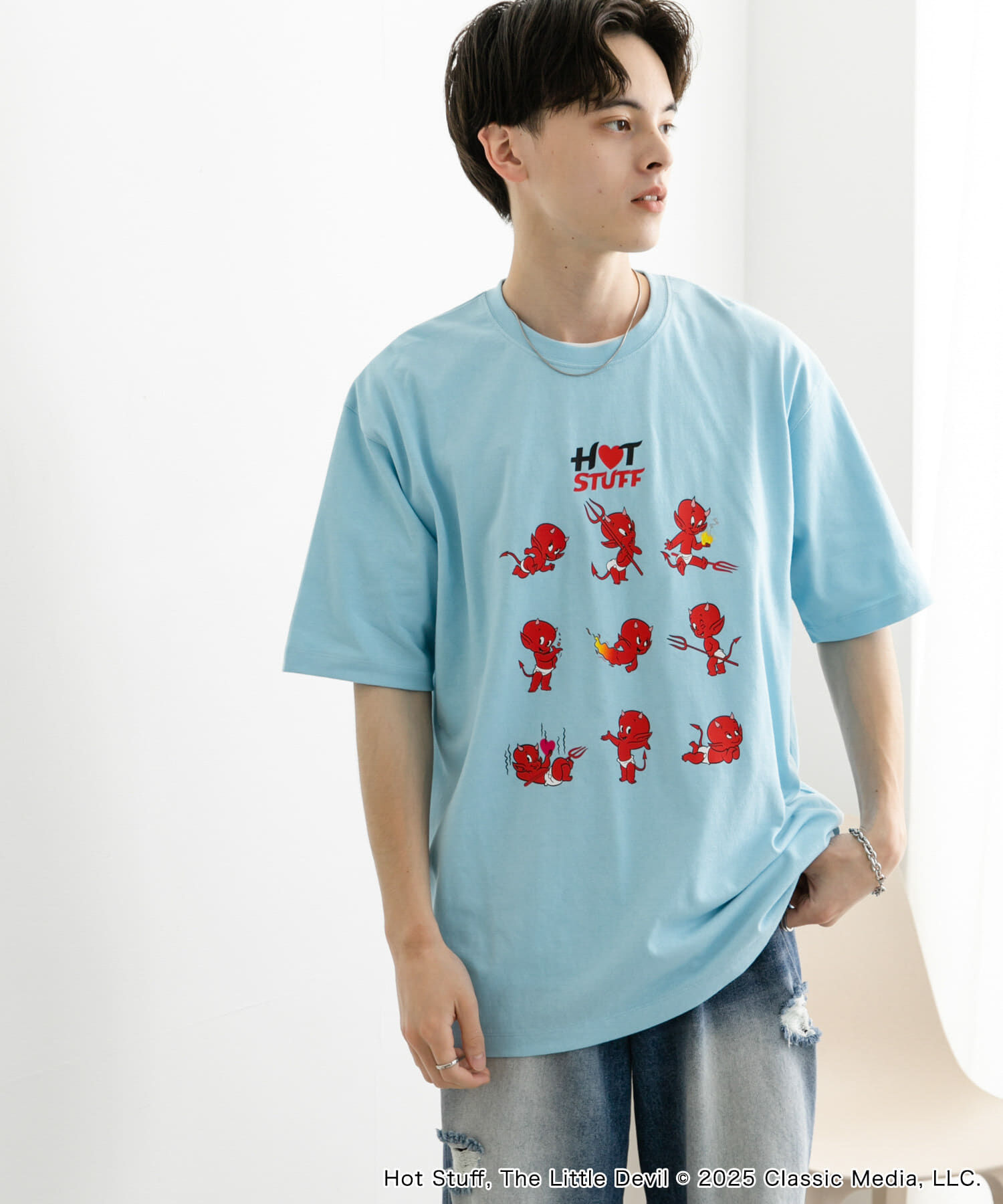 SENSE OF PLACE by URBAN RESEARCH「『別注』HOT STUFF&times;SENSE OF PLACE　 プリントTシャツ B」|Tシャツ・カットソー|