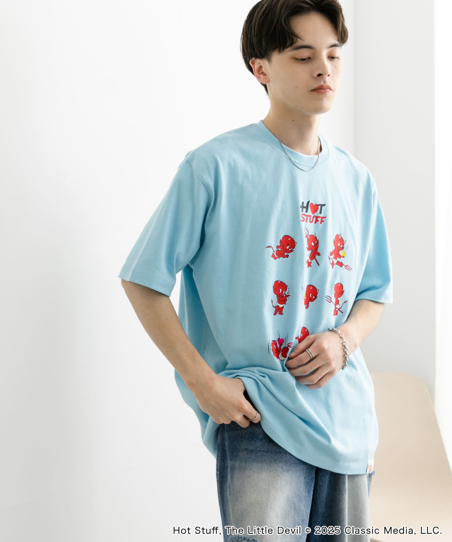 SENSE OF PLACE by URBAN RESEARCH「『別注』HOT STUFF&times;SENSE OF PLACE　 プリントTシャツ B」|Tシャツ・カットソー|