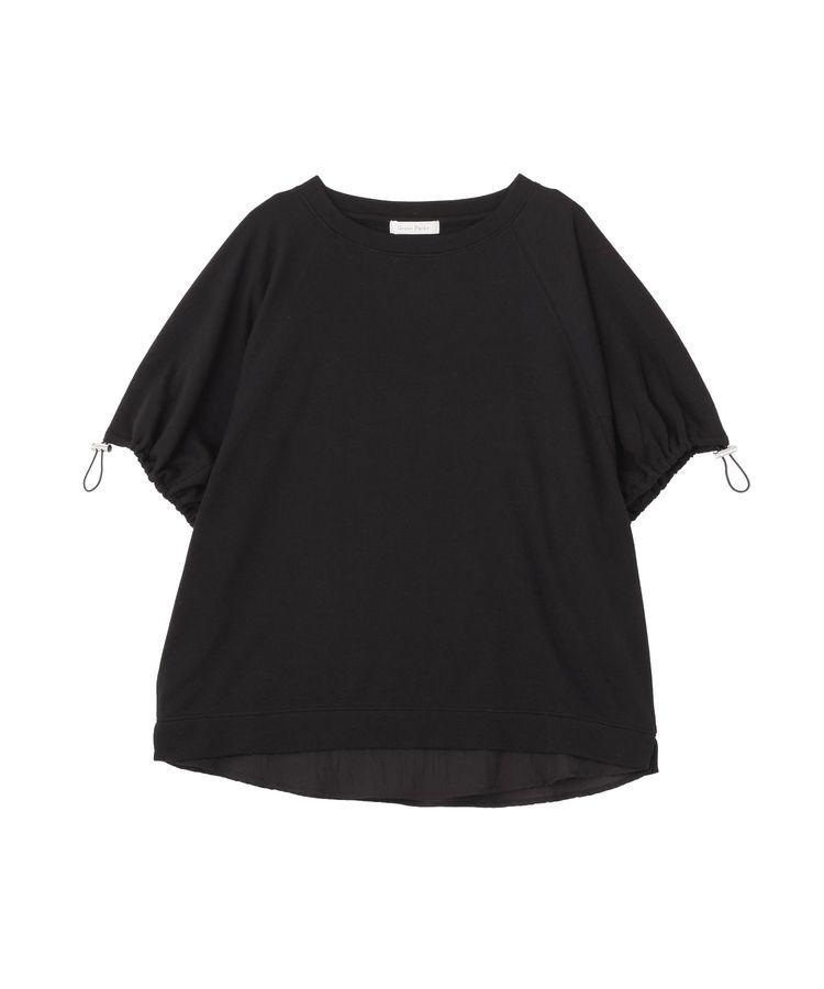 Green Parks「袖ドロストシアー裏毛ドッキングプルオーバー」|Tシャツ・カットソー|