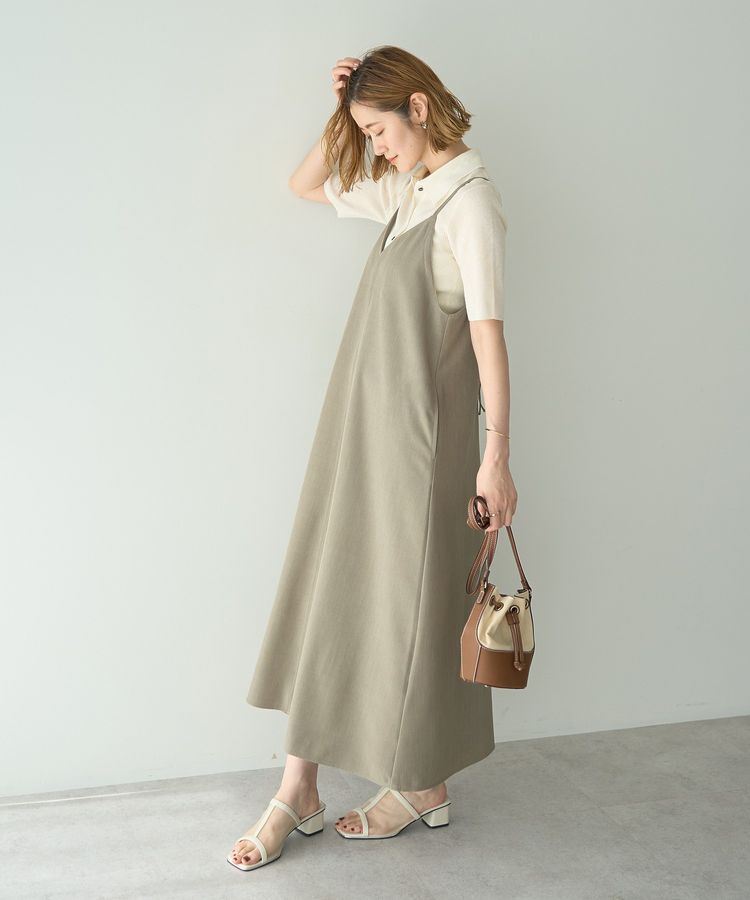 YECCA VECCA「2wayレースアップキャミワンピース」|ワンピース|