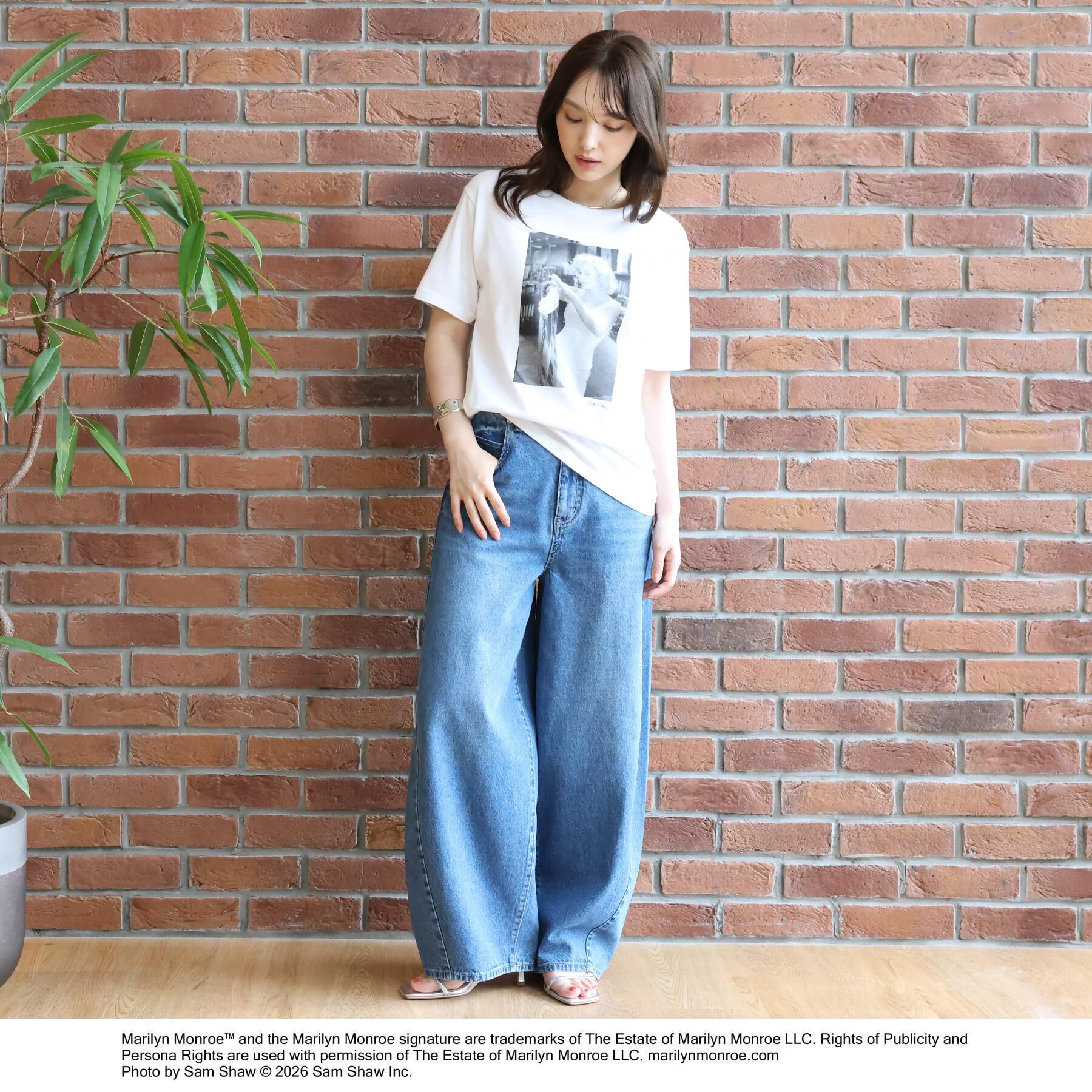 DRESSTERIOR「マリリンモンロー/モノトーンプリントT」|Tシャツ・カットソー|