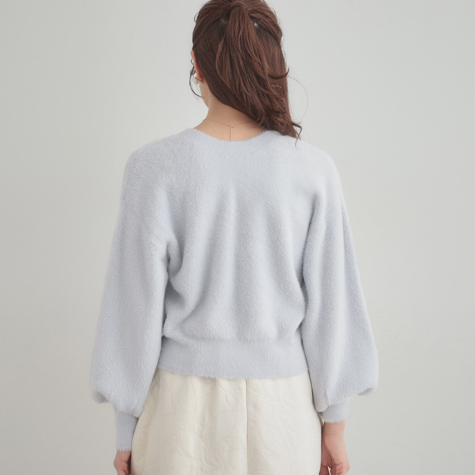 Couture broach「【前後2WAY】Springフェザーカーデトップス」|カーディガン|