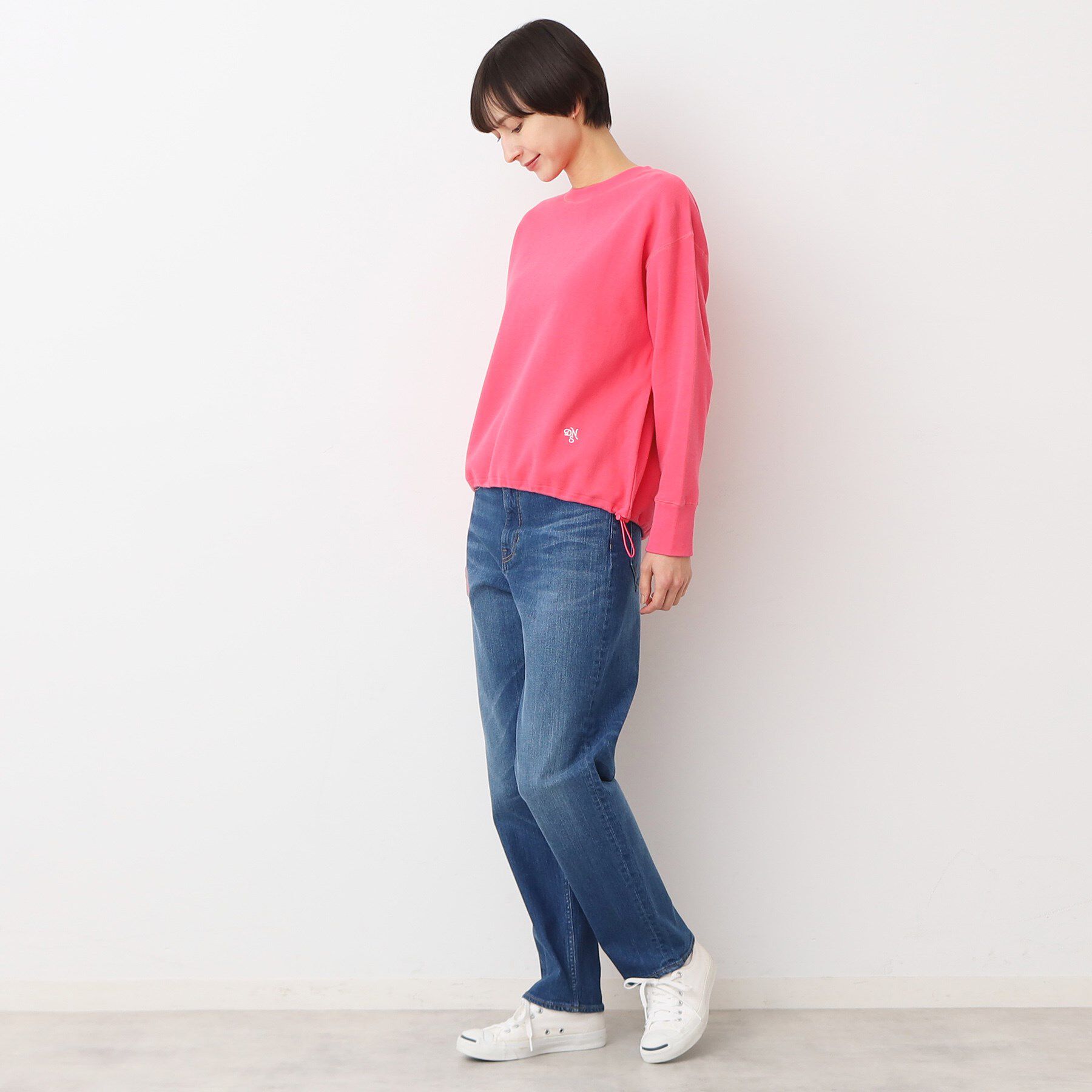 Dessin「【洗える】ドローコード付きカットソー（XS～L）」|Tシャツ・カットソー|