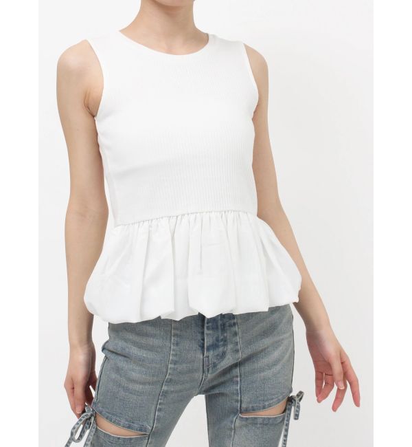 RESEXXY「ラッフルペプラムカットトップス」|Tシャツ・カットソー|