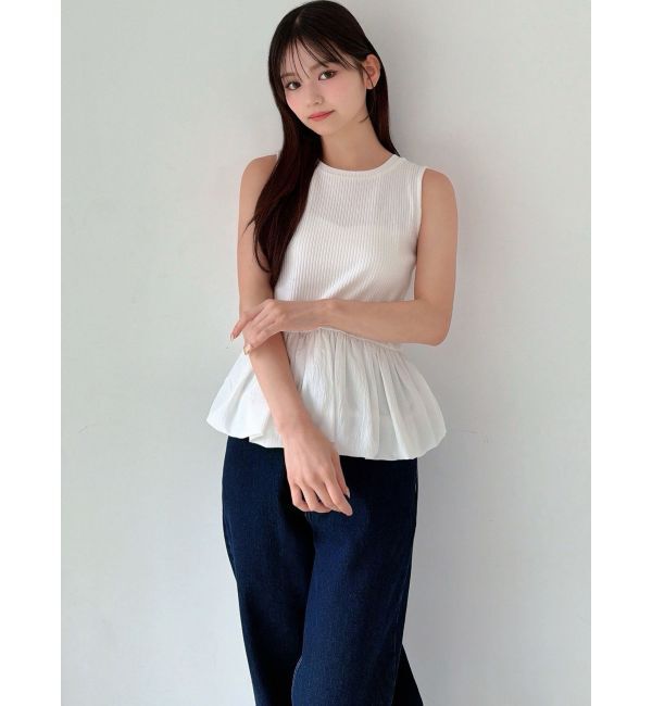RESEXXY「ラッフルペプラムカットトップス」|Tシャツ・カットソー|