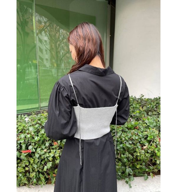 LAGUNAMOON「ラメビスチェセットシャツワンピース」|ワンピース|