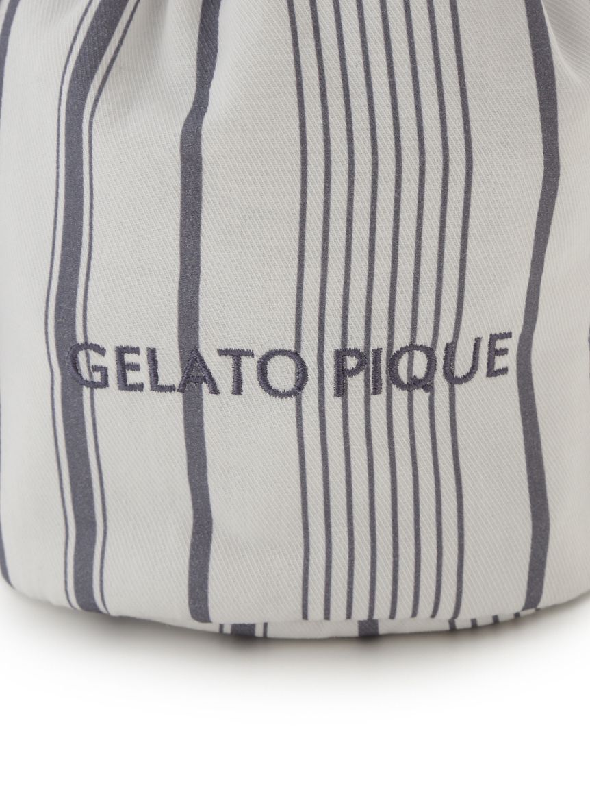 gelato pique「ガーゼパイピングリボン巾着」|ポーチ|