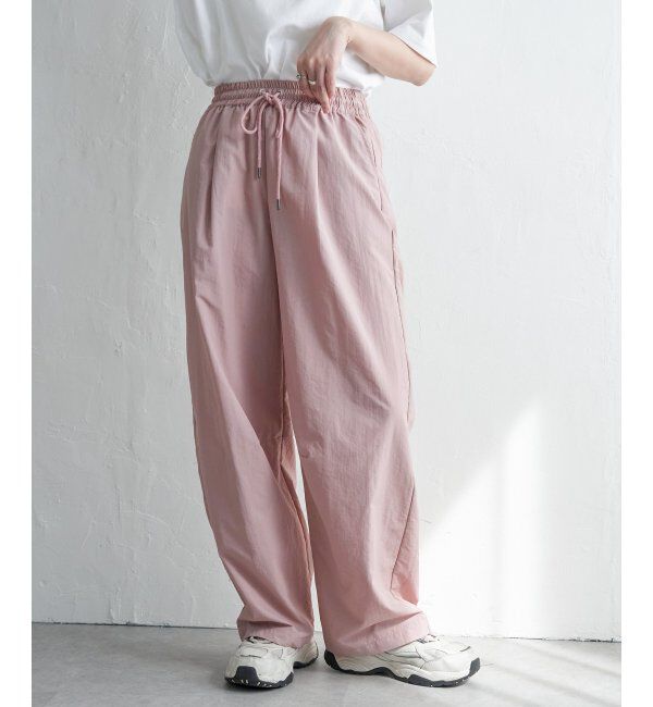 VENCE share style「ナイロンカーブパンツ」|デニム|