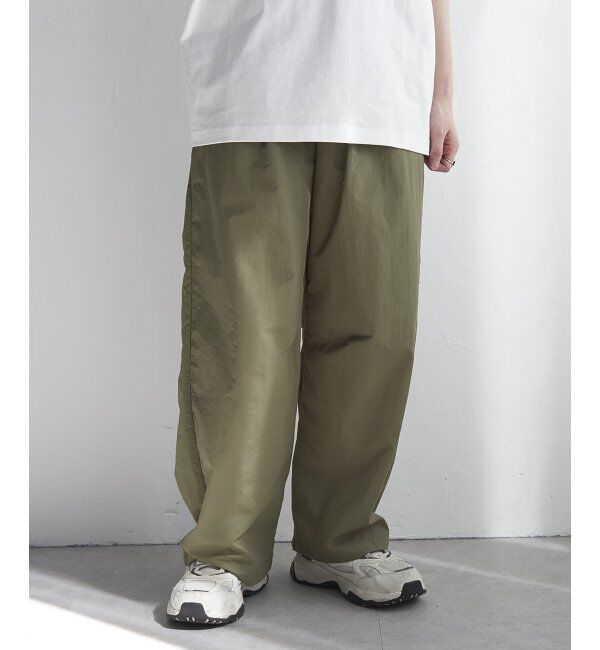 VENCE share style「ナイロンカーブパンツ」|デニム|