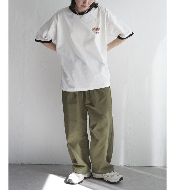 VENCE share style「ナイロンカーブパンツ」|デニム|