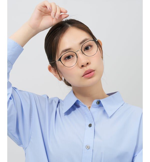  「ボストン型 メガネ | メタル 高級感 眼鏡 伊達メガネ おしゃれ 読書 ビジネス FASHION レンズ交換券付」|メガネ|