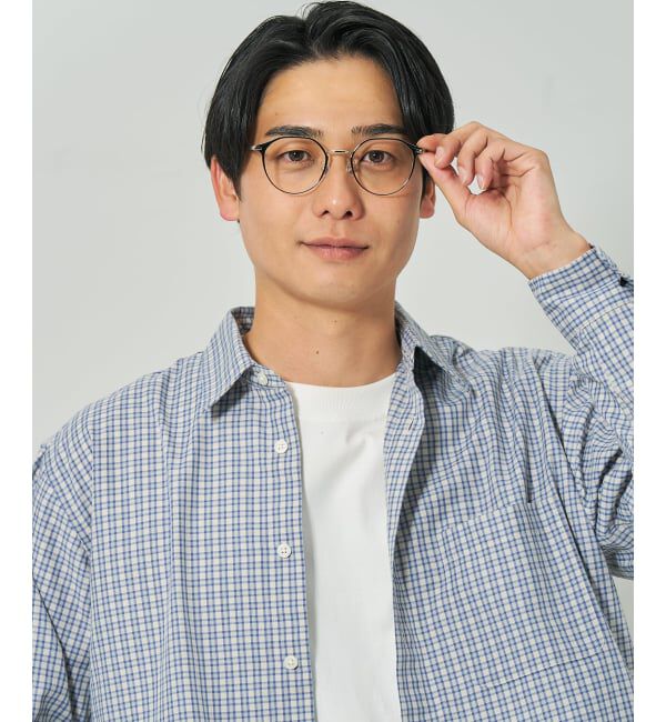  「ボストン型 メガネ | メタル 高級感 眼鏡 伊達メガネ おしゃれ 読書 ビジネス FASHION レンズ交換券付」|メガネ|
