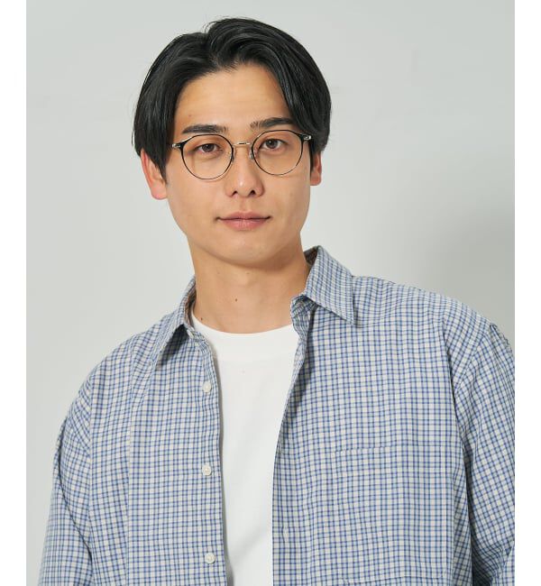  「ボストン型 メガネ | メタル 高級感 眼鏡 伊達メガネ おしゃれ 読書 ビジネス FASHION レンズ交換券付」|メガネ|