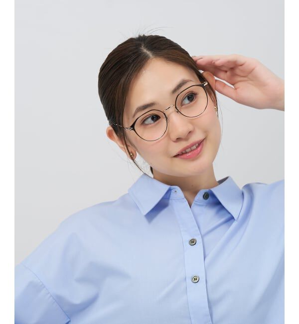  「ボストン型 メガネ | メタル 高級感 眼鏡 伊達メガネ おしゃれ 読書 ビジネス FASHION レンズ交換券付」|メガネ|
