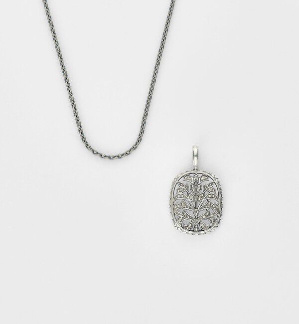 agete「シルバーダイヤモンドネックレス（0.06ct ）」|ネックレス|