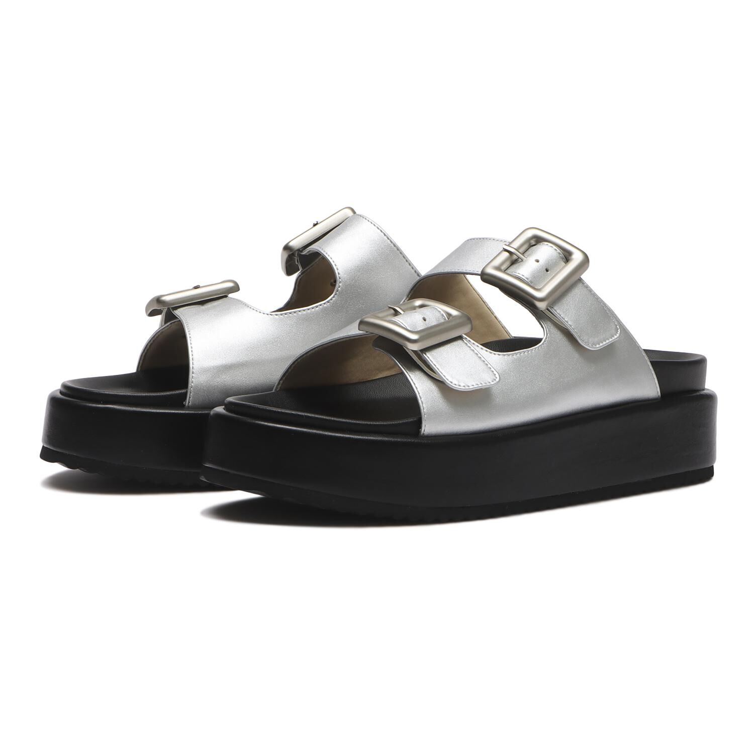 JOLI ENCORE「【JOLI ENCORE(FR)】DOUBLE BELT PLATFORM SANDALS」|サンダル|