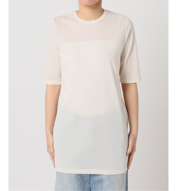 Plage「《一部店舗・WEB限定》LIGHT SHEER ハーフスリーブ Tシャツ」|Tシャツ・カットソー|