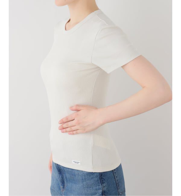 FRAMeWORK「JANE SMITH cotton rayon rib compact tee」|Tシャツ・カットソー|