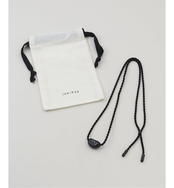 NOBLE「JAMIRAY/ジャミレイ MINI BEAN SILK CORD NECKLACE」|ネックレス|