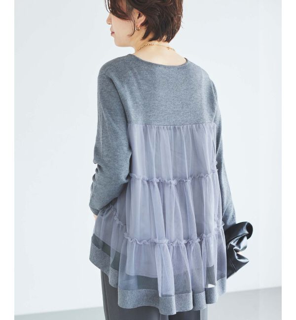 le.coeur blanc「《手洗い可能》TORRAZZO DONNAバックチュールニット」|ニット・セーター|