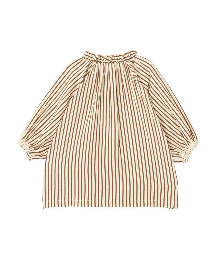 GARAGE OF GOOD CLOTHING「ストライプドロストギャザーブラウス」|シャツ・ブラウス|