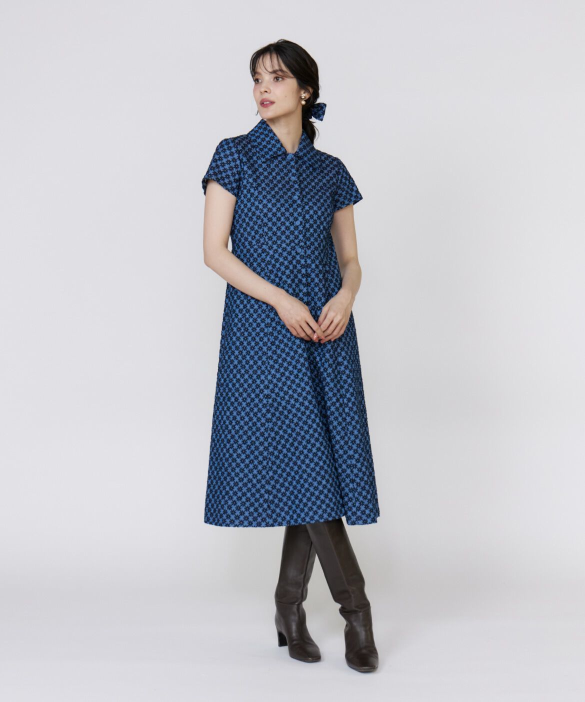 Maglie le cassetto「《美人百花9月号掲載》《ﾌﾗﾝﾄﾞﾙ45周年限定ｺﾚｸｼｮﾝ》ﾌﾗﾜｰ 」|ワンピース|