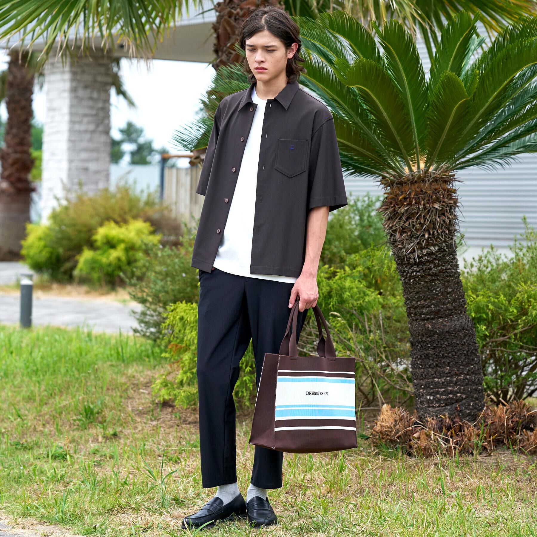 DRESSTERIOR「【接触冷感/UVカット/ウォッシャブル/Safari5月号掲載】AIRTOOL ハーフスリーブシャツ」|シャツ・ブラウス|