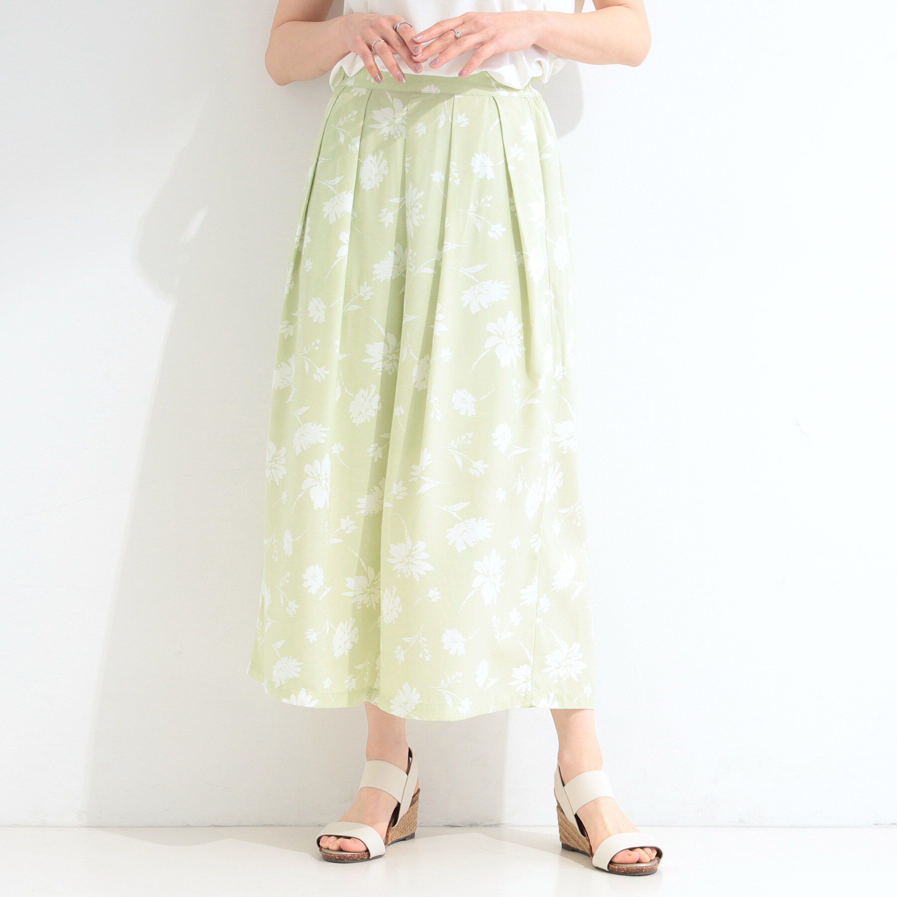 SHOO･LA･RUE「【S-LL/柄が選べる】品よく華やか 花柄アソートプリントスカーチョ」|その他|