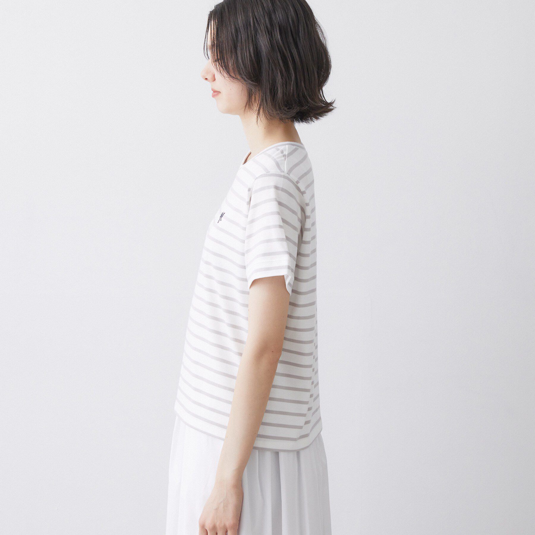 Dessin「【洗える】半袖ボックスシルエットカットソー」|Tシャツ・カットソー|