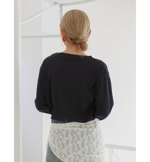 Ungrid「シアーフィットロングスリーブTee」|Tシャツ・カットソー|
