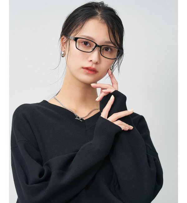  「ウェリントン型 メガネ | 似合うを科学したメガネ(Zoff NEW STANDARD) 伊達メガネ 度付き レンズ交換券付」|メガネ|ブラック