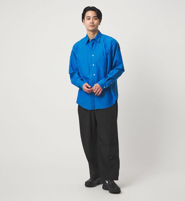 UNITED ARROWS green label relaxing「ナイロンオックス 1プリーツ W3 ワイドパンツ -撥水-」|その他|