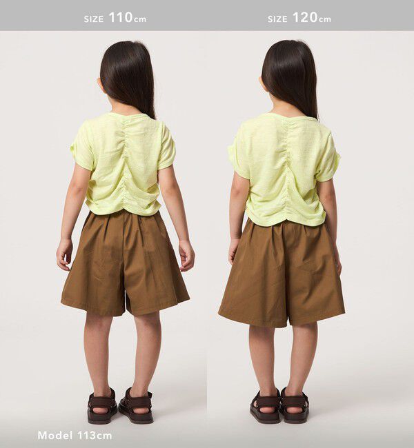 UNITED ARROWS green label relaxing「【WEB限定】シャーリング Tシャツ / キッズ 100cm-160cm」|Tシャツ・カットソー|