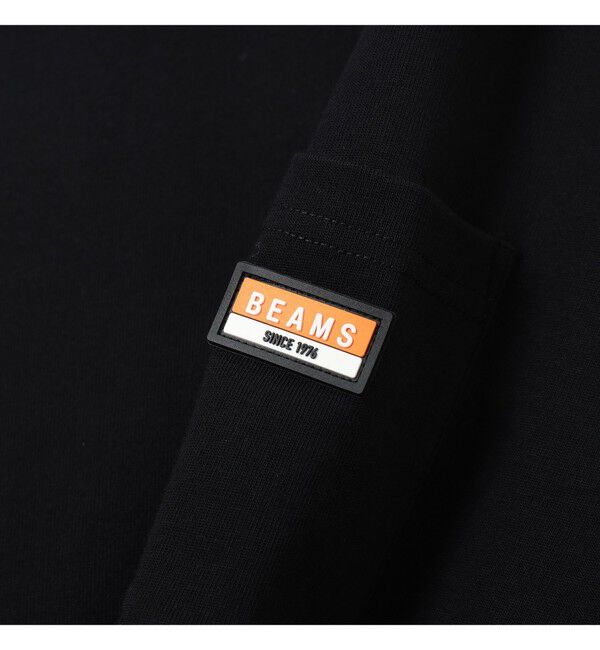BEAMS「BEAMS｜ヘビーウエイト ロゴワッペン Tシャツ【ベーシックフィット】」|Tシャツ・カットソー|
