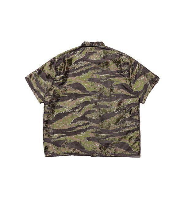 BEAMS PLUS「MIL-SHT Tiger Stripe Mesh Jacquard」|シャツ・ブラウス|