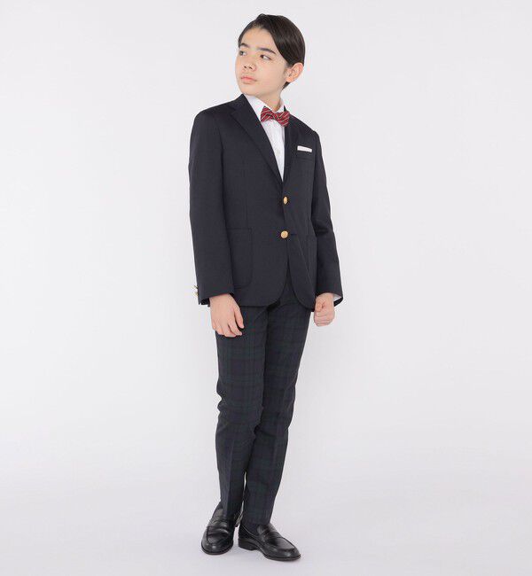 SHIPS KIDS「SHIPS KIDS:145～160cm /〈洗濯機可能〉セレモニー ウォッシャブル ブラックウォッチ ロング パンツ」|その他|