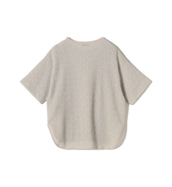 SHIPS for women「〈手洗い可能〉ランダム ブルーゼ ショート スリーブ プルオーバー」|Tシャツ・カットソー|