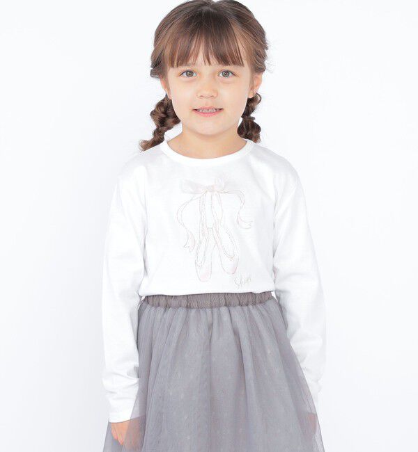 SHIPS KIDS「SHIPS KIDS:100～130cm / バレエ 長袖 TEE」|Tシャツ・カットソー|