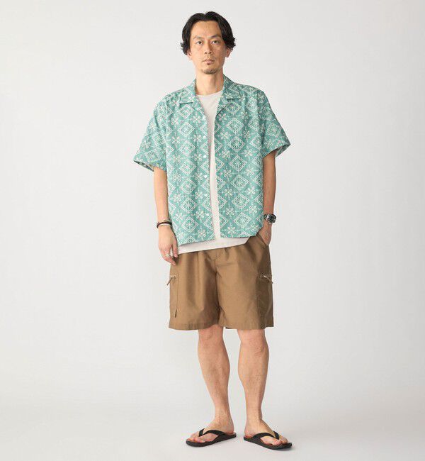 SHIPS「BENCH MARKING SHIRTS: エンブロイダリー オープンカラー シャツ」|シャツ・ブラウス|