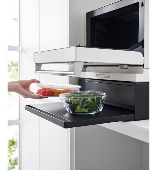 journal standard Furniture「《WEB限定》【tower/タワー】キッチン家電下引き出し&スライドテーブル」|食器・キッチングッズ|