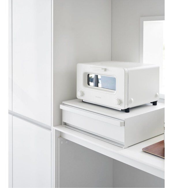 journal standard Furniture「《WEB限定》【tower/タワー】キッチン家電下引き出し&スライドテーブル」|食器・キッチングッズ|